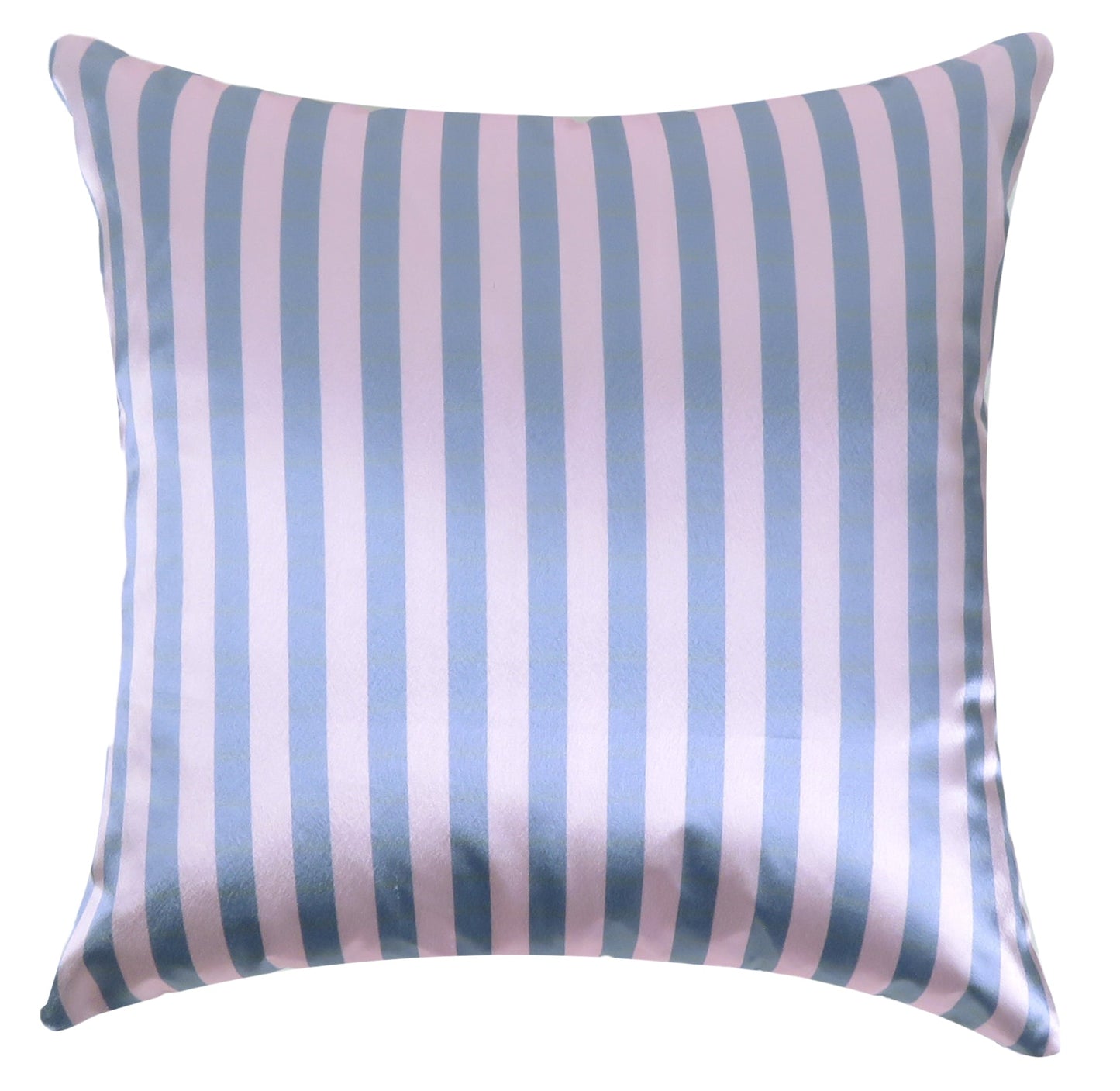 Cosmic Sky Fairy Tale Silky Striped Satin Silk Cushion Covers in Set of 2