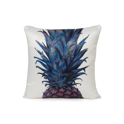 Blue Pineapple Printed Cushion Cover in Set of 2