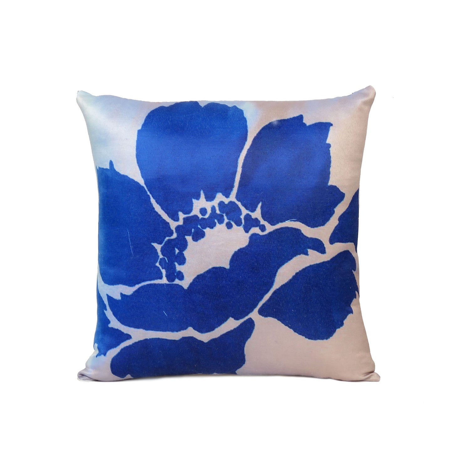 Blue Floral Printed Cushion Cover in Set of 2