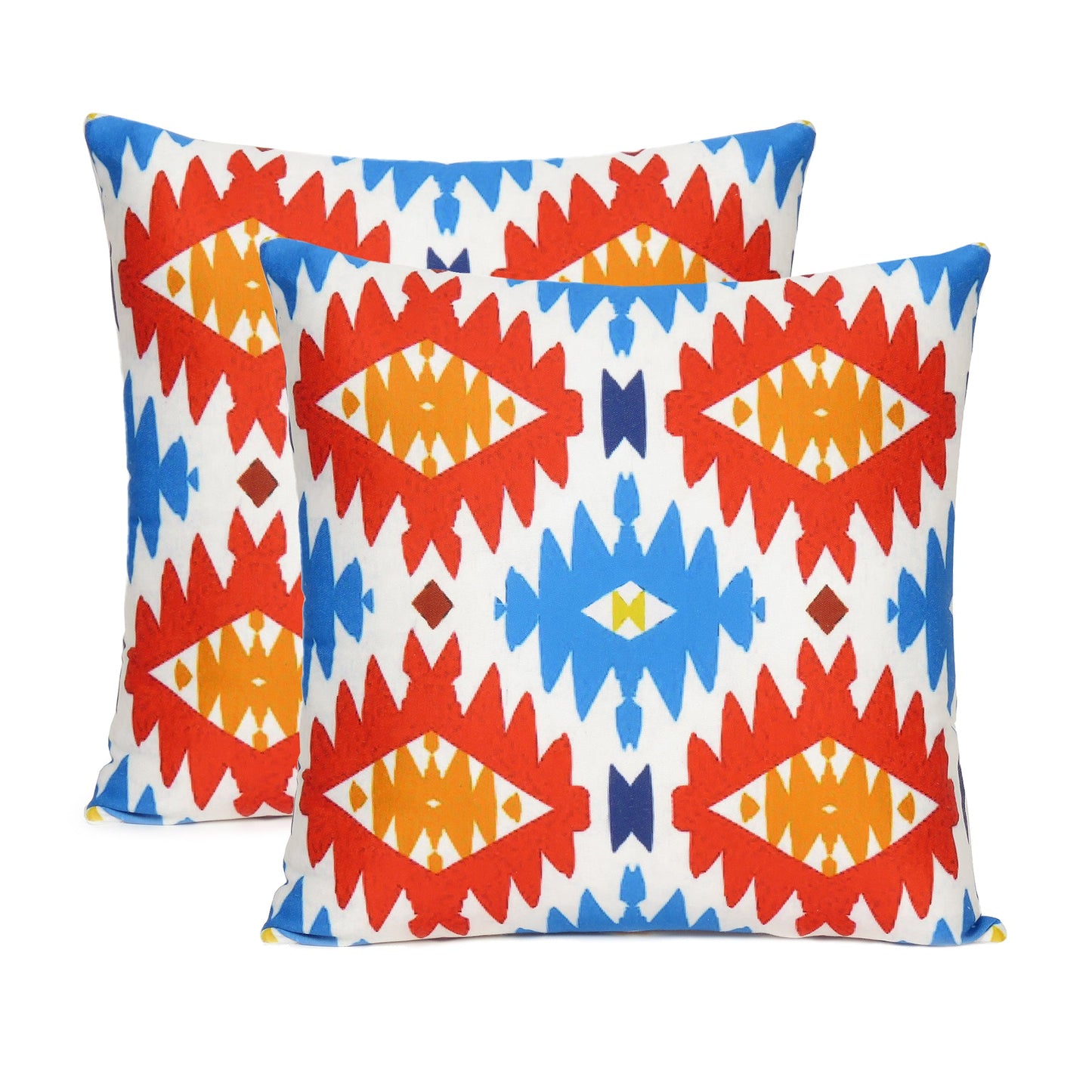 Multi Color Vector Tribal Printed Cushion Cover in Set of 2