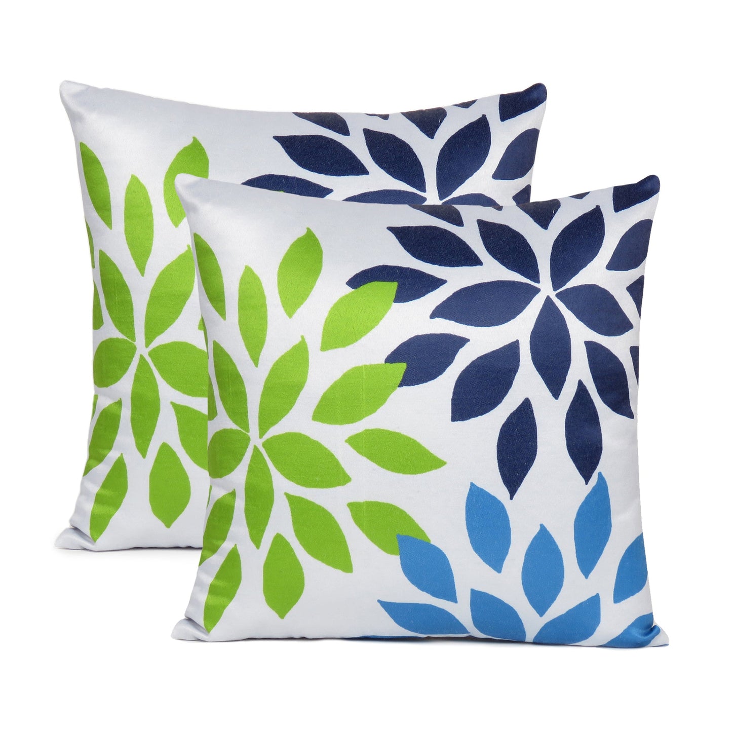 Multicolor Flower Burst Printed Cushion Cover in Set of 2