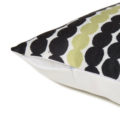 Black Marimekko Rasymatto Printed Cushion Cover in Set of 2