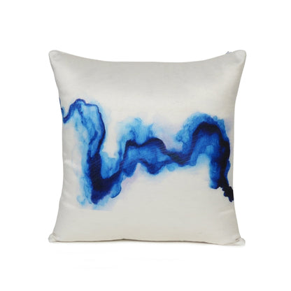 White Ink Spread Printed Cushion Cover in Set of 2