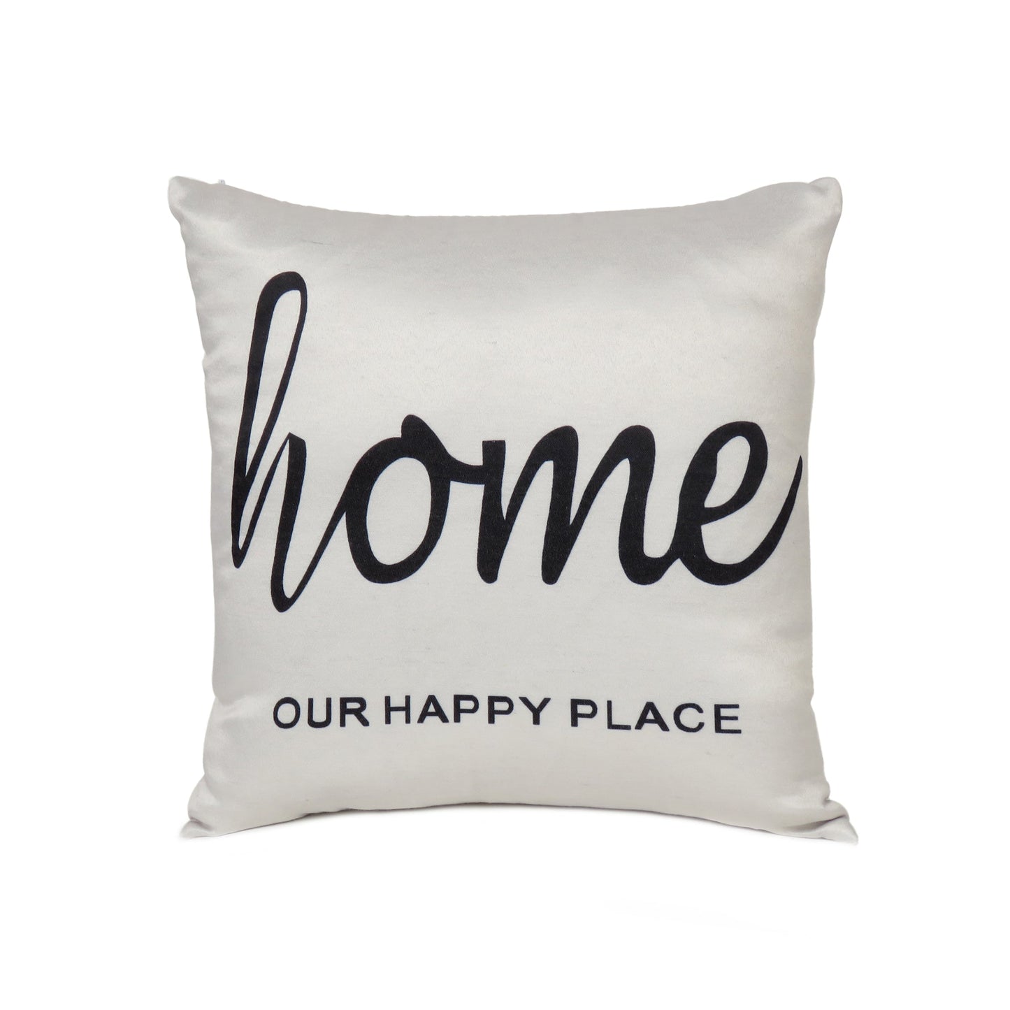 White Quote Printed Cushion Cover in Set of 2