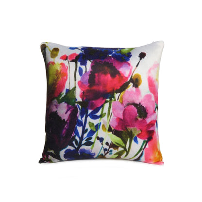 Pink Floral Printed Cushion Cover in Set of 2