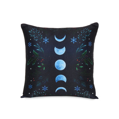 Blue Moon Print Cushion Cover in Set of 2