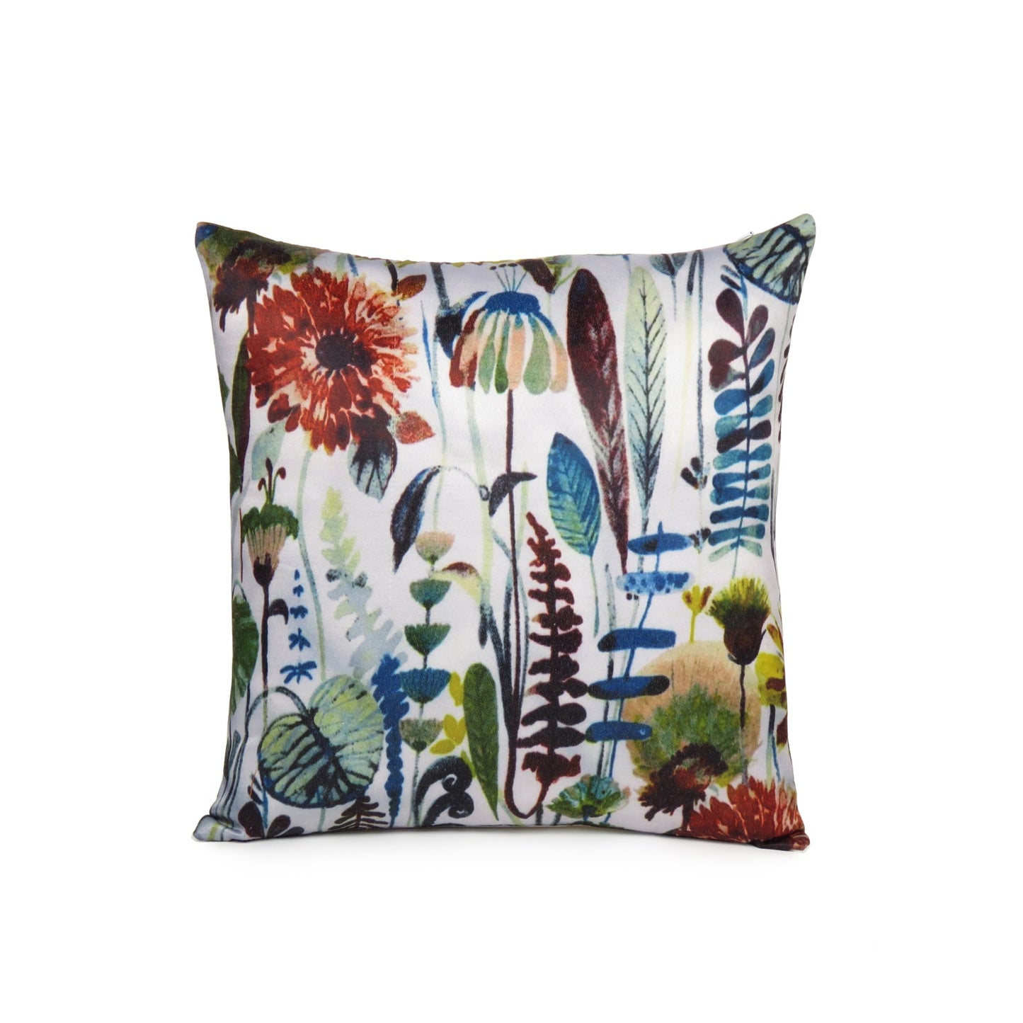 Multicolor Tropical Leaf Printed Cushion Cover in Set of 2