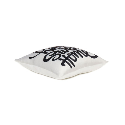 Black and White Printed Cushion Cover in Set of 2