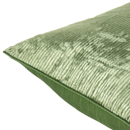 Solid Corduroy Cushion Cover in Set of 2 - Green