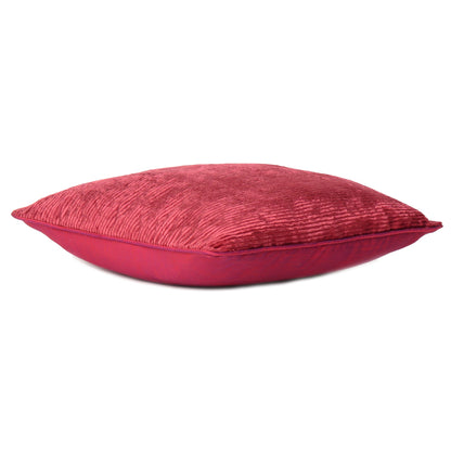 Solid Corduroy Cushion Cover in Set of 2 - Red