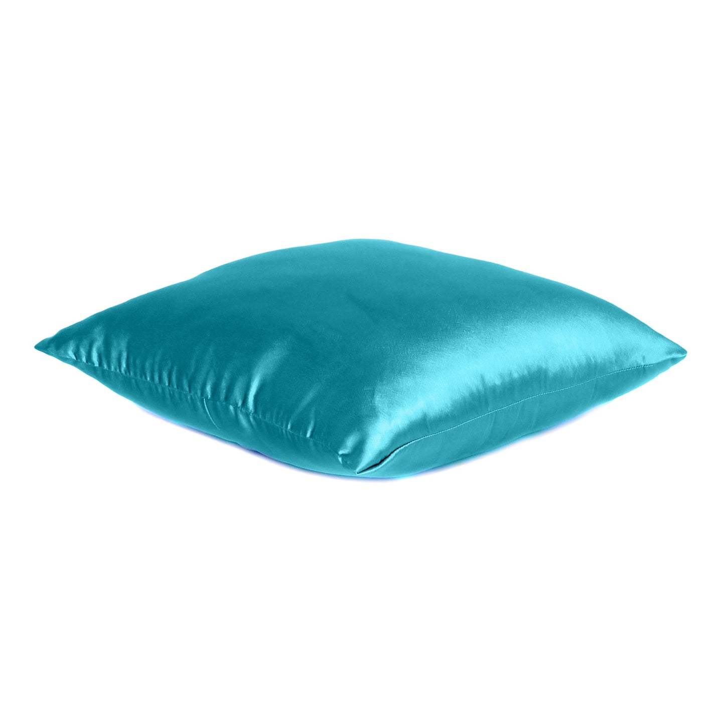 Corsair Blue Satin Silky Cushion Covers in Set of 2