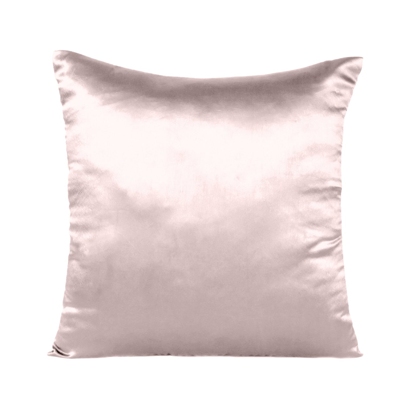 Crystal Rose Satin Silky Cushion Covers in Set of 2