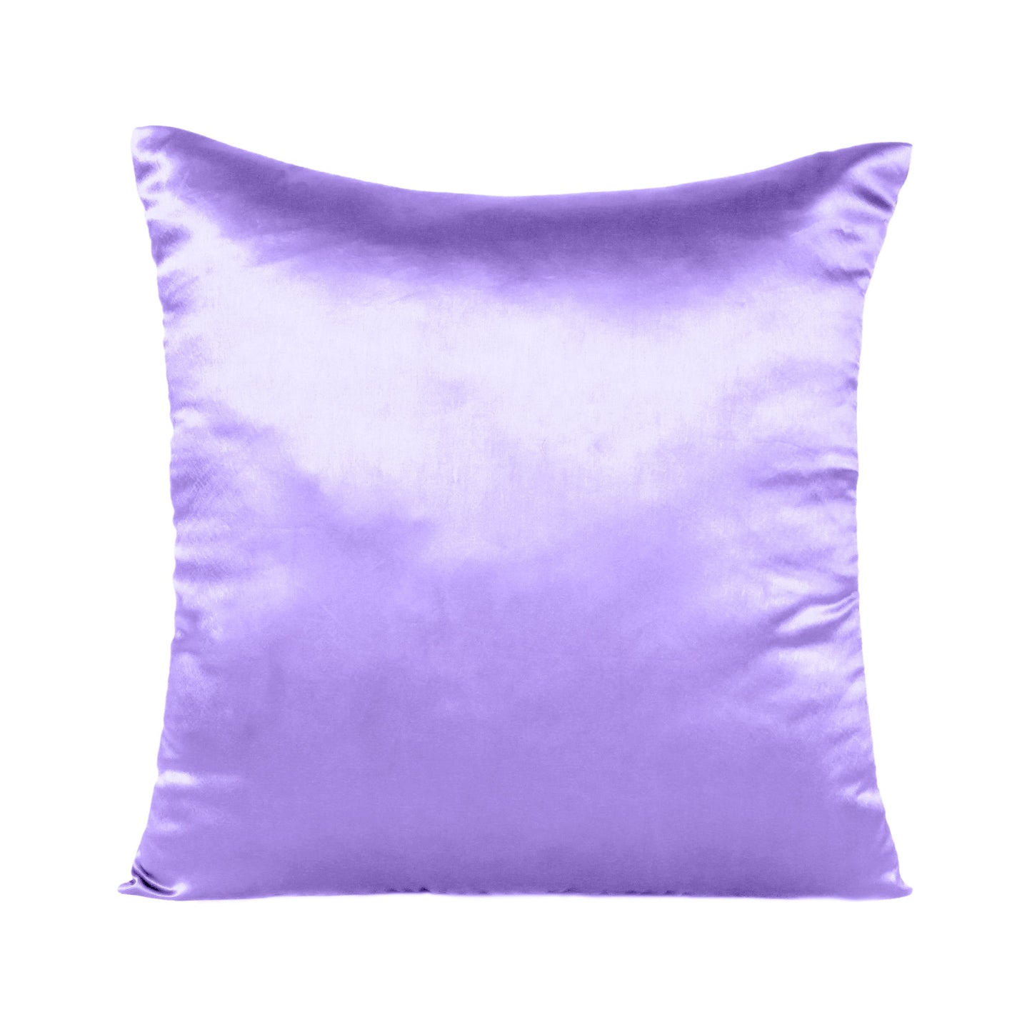 Dahlia Purple Satin Silky Cushion Covers in Set of 2