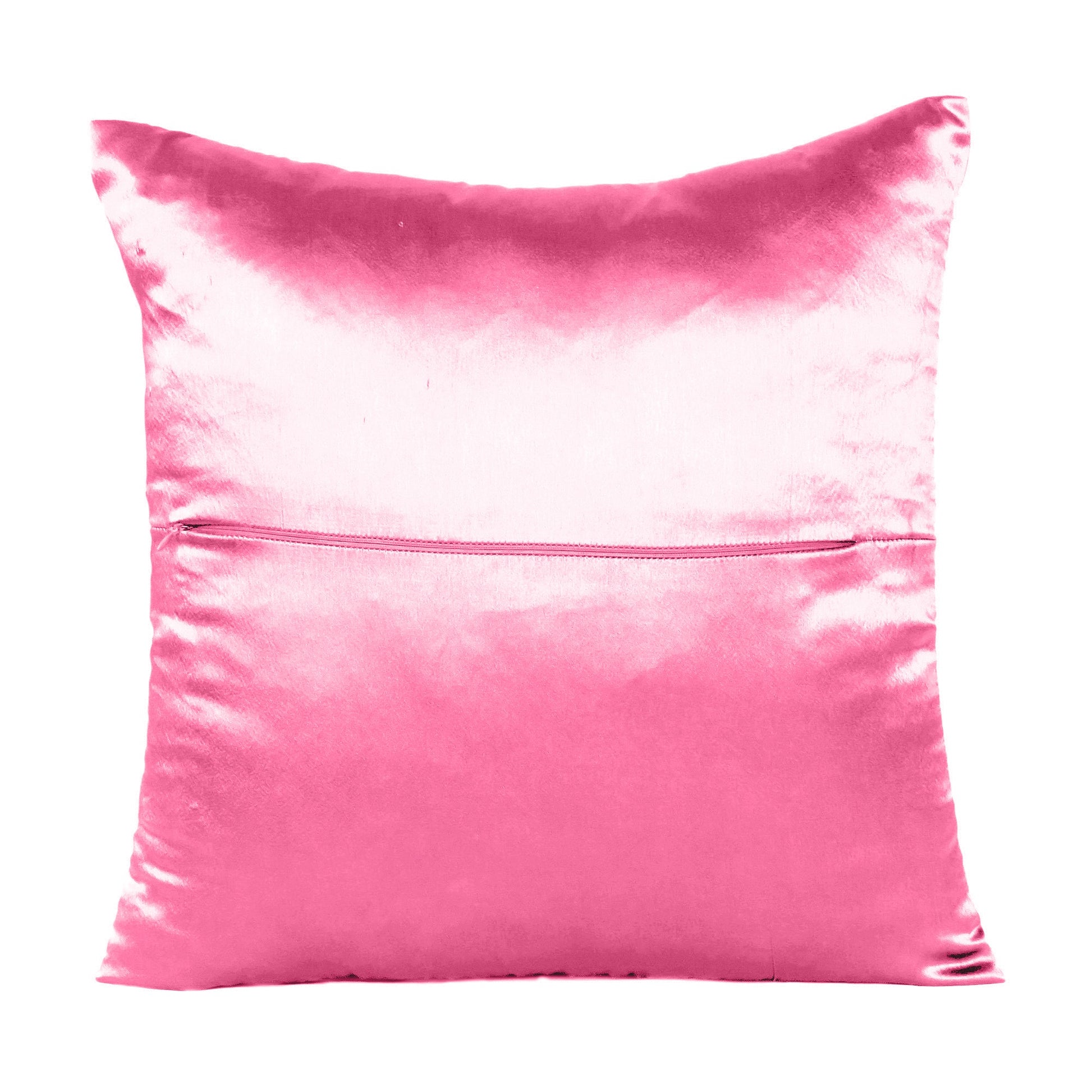 Luxury Soft Plain Satin Silk Cushion Cover in Set of 2 - Frosty Spruce