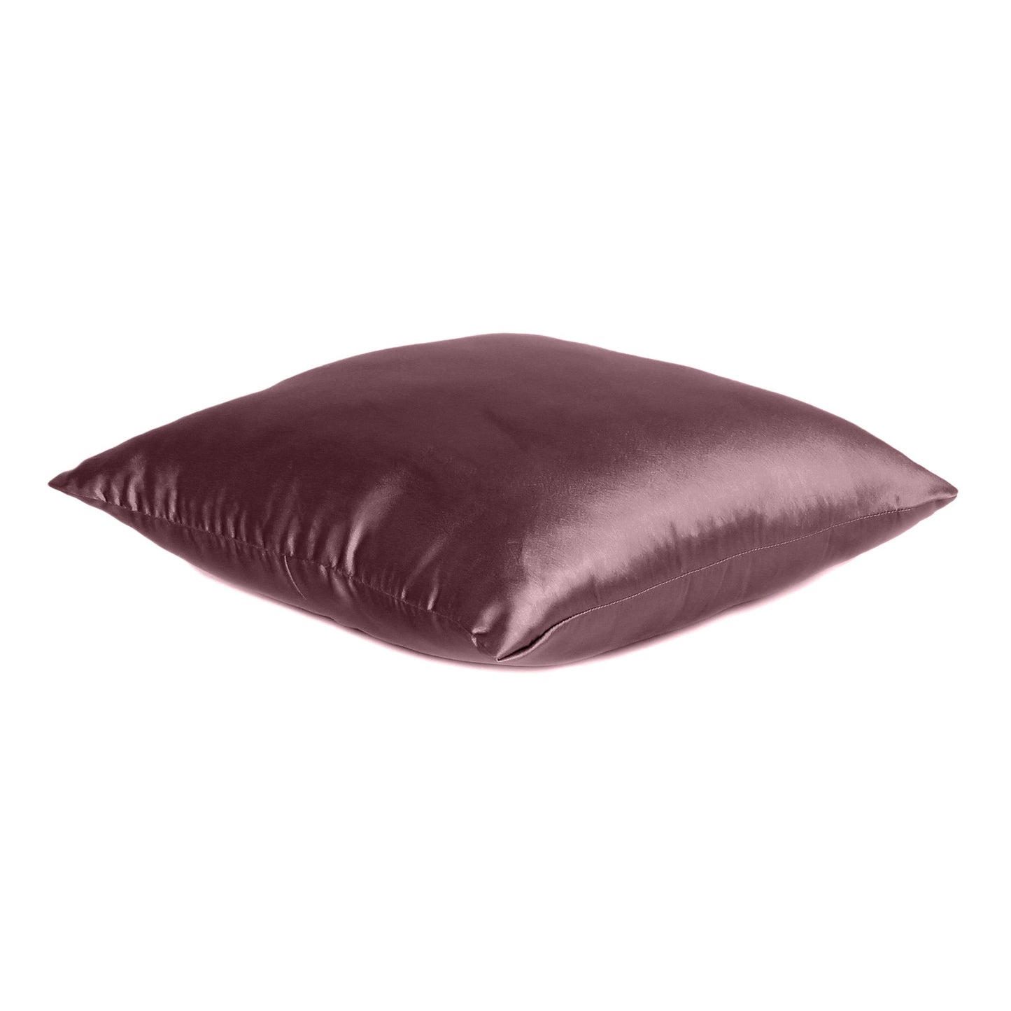 Grape Wine Satin Silky Cushion Covers in Set of 2