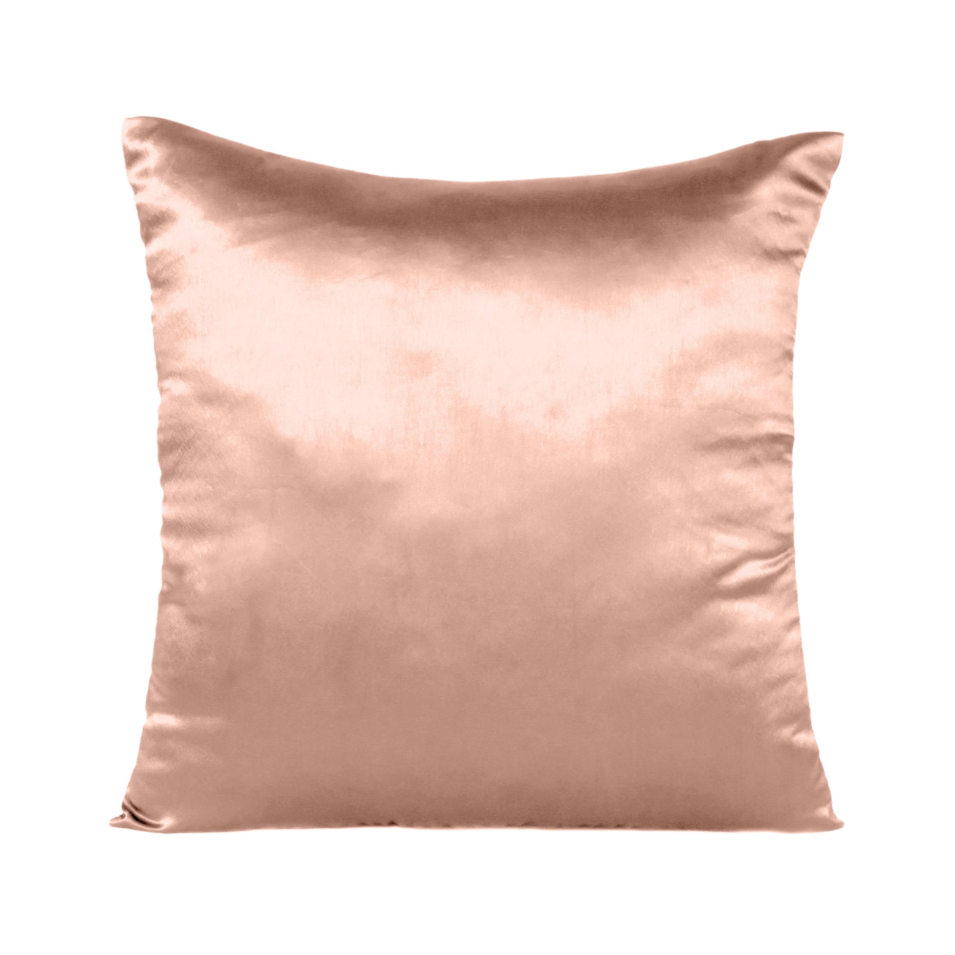 Terracotta Satin Silky Cushion Covers in Set of 2