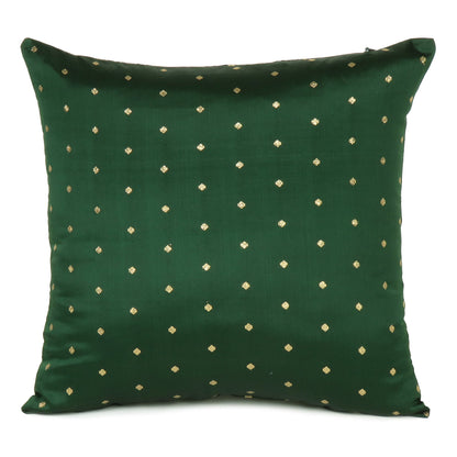 Polka Dot Green Cushion Cover in Set of 2