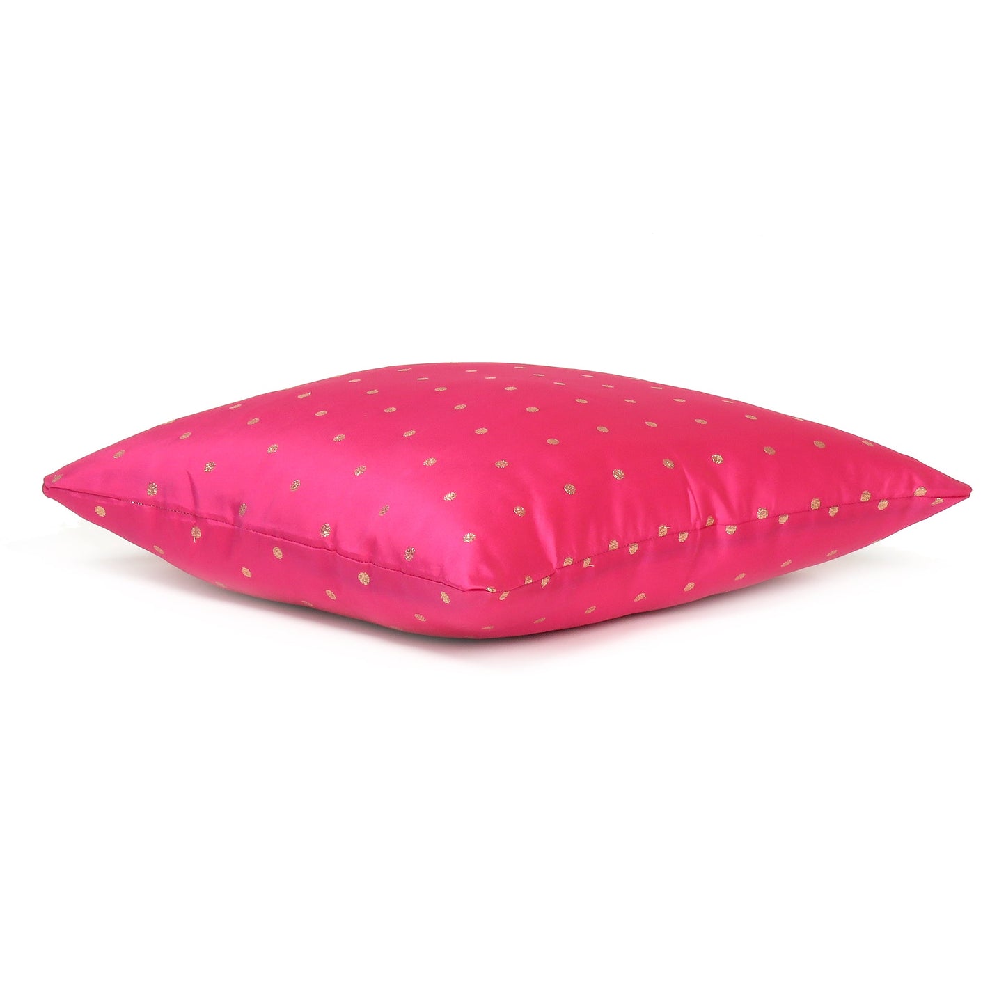 Art Silk Pink Cushion Cover in Set of 2