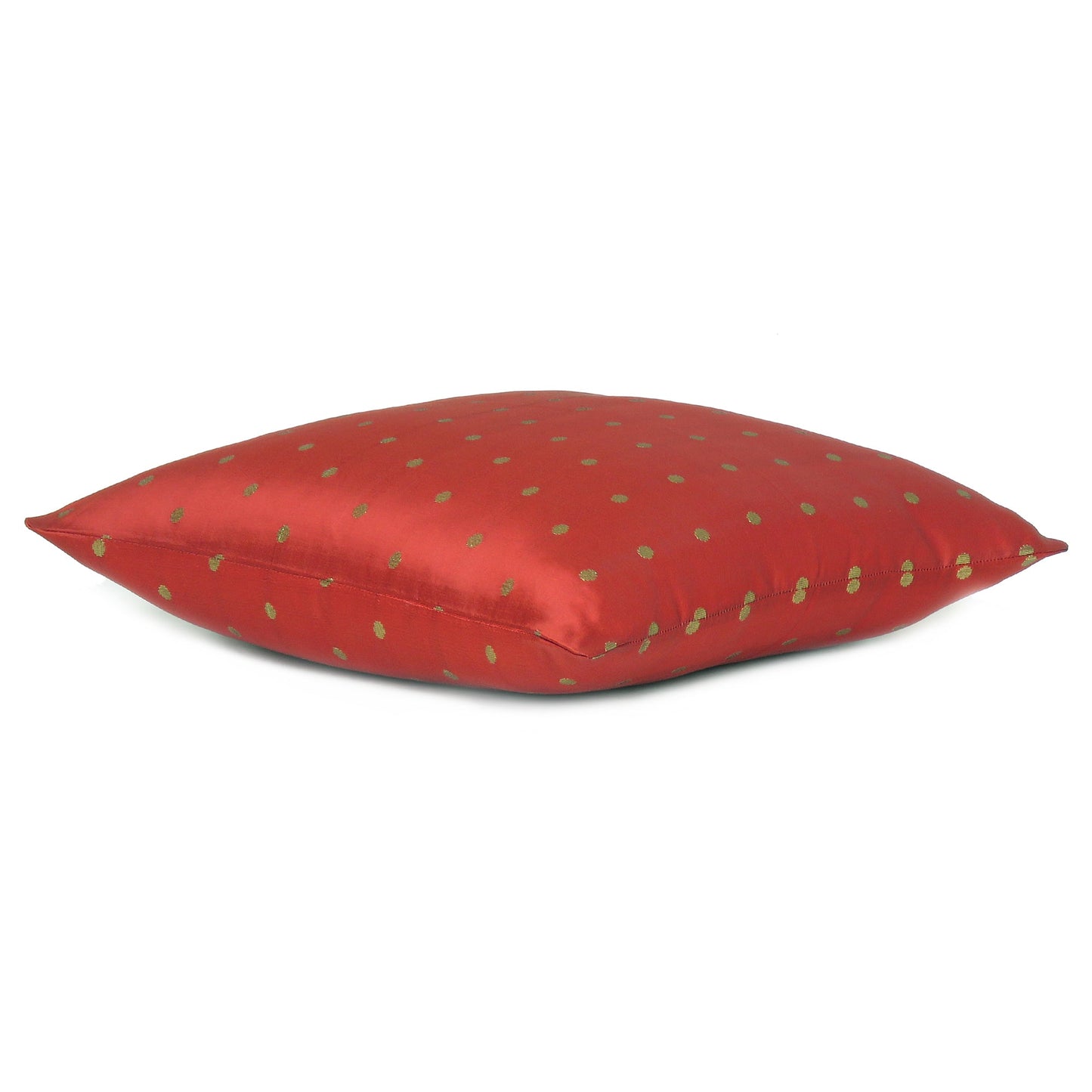 Art Silk Red Cushion Cover in Set of 2