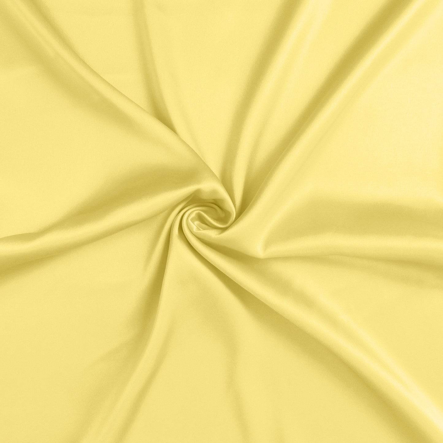 Luxury Soft Plain Satin Silk Pillowcases in Set of 2 - Flax Yellow
