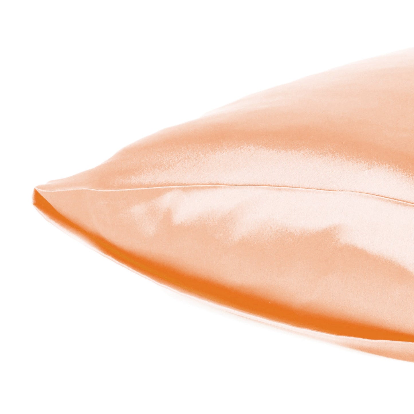Luxury Soft Plain Satin Silk Pillowcases in Set of 2 - Gossamer Pink