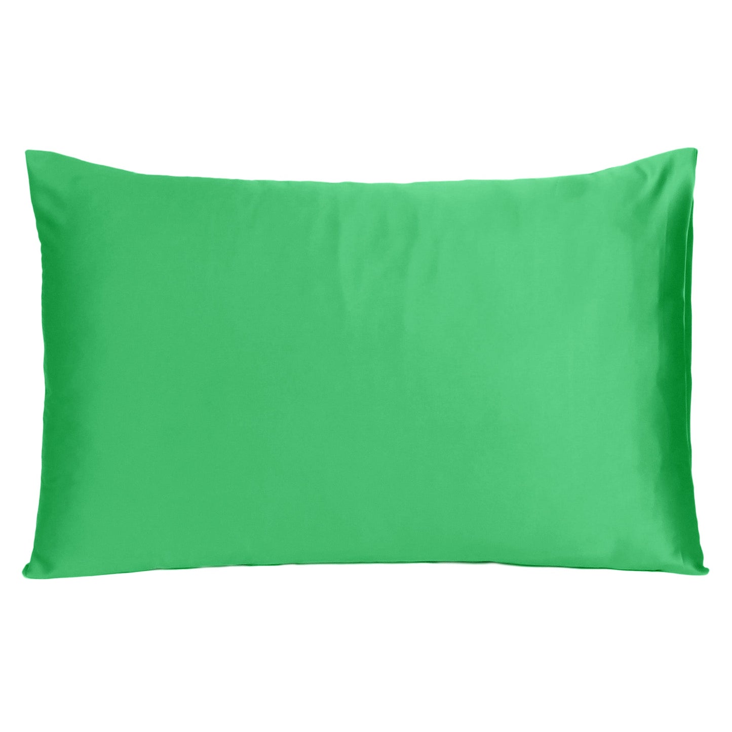 Luxury Soft Plain Satin Silk Pillowcases in Set of 2 - Jelly Bean