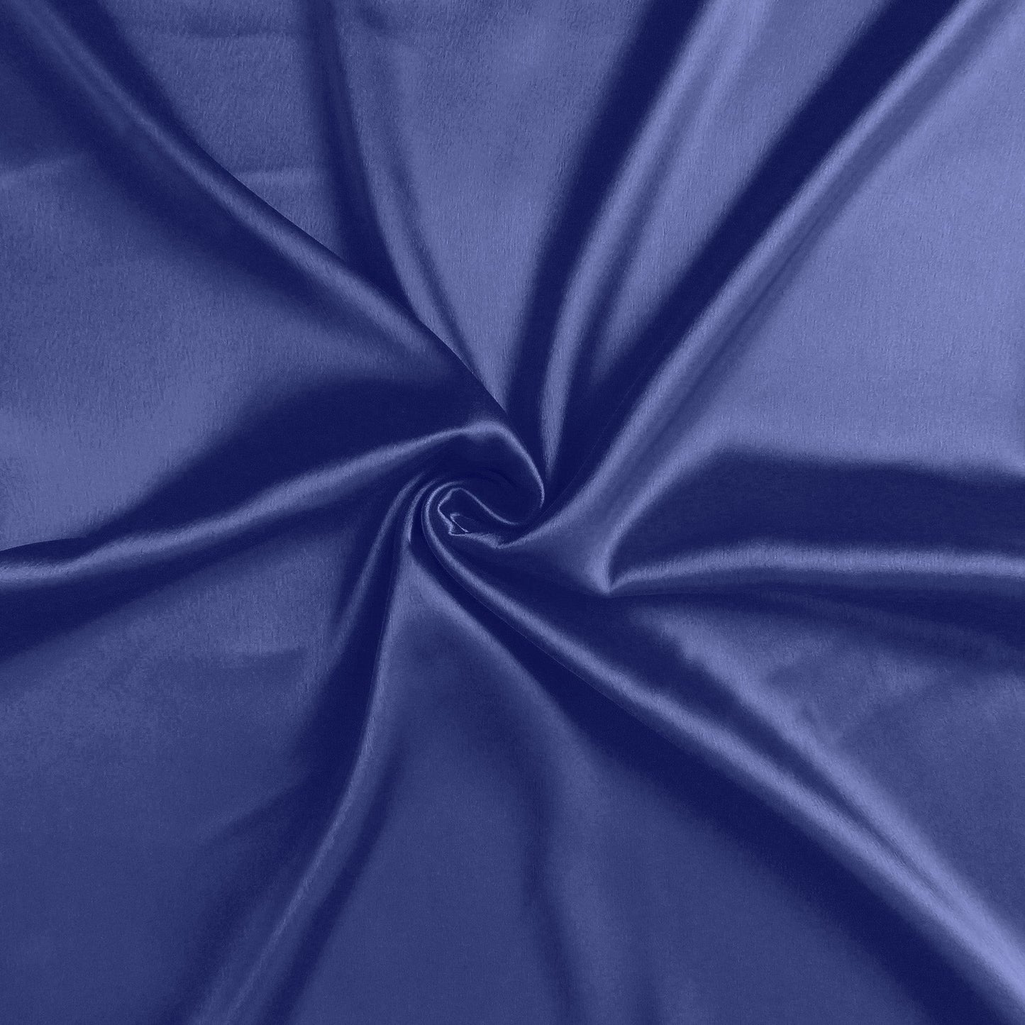 Luxury Soft Plain Satin Silk Pillowcases in Set of 2 - Navy Blue