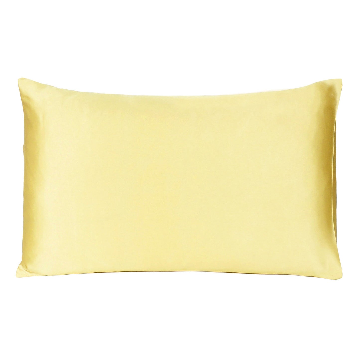 Luxury Soft Plain Satin Silk Pillowcases in Set of 2 - Parsnip Cream