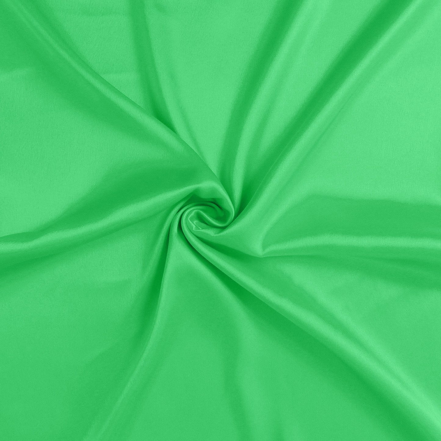 Luxury Soft Plain Satin Silk Pillowcases in Set of 2 - Poison Green