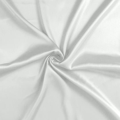 Luxury Soft Plain Satin Silk Pillowcases in Set of 2 - Silver Gray