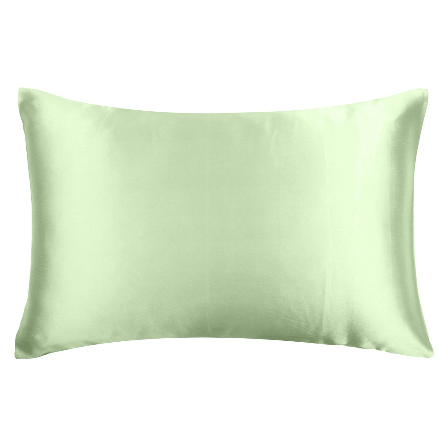 Luxury Soft Plain Satin Silk Pillowcases in Set of 2 - Spray Cream