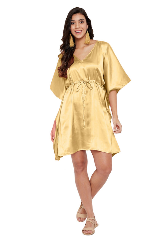 Satin Silk Gold Tunic