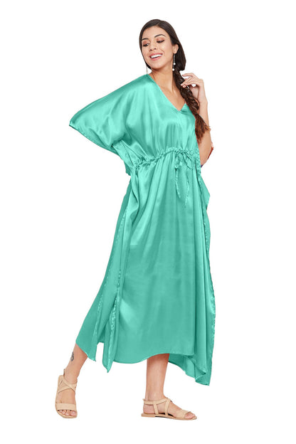 Satin Beach Kaftan: Fashionable Resort Wear