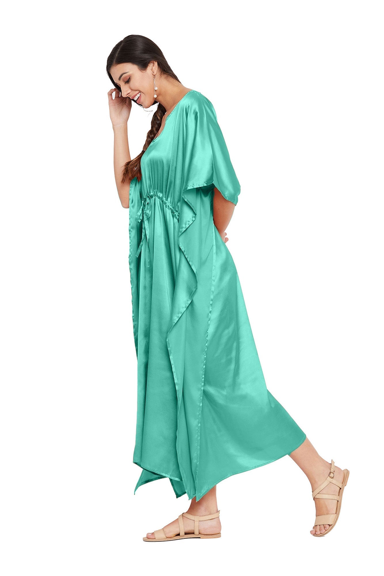 Satin Beach Kaftan: Fashionable Resort Wear